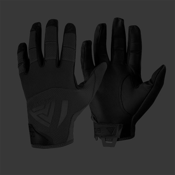 Direct Action Hard Gloves - Leather - Black